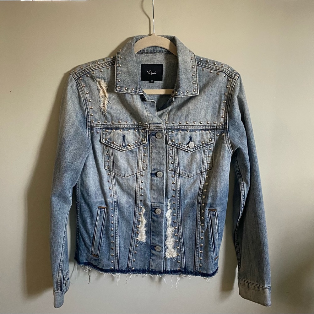 NWOT Rails Knox Medium Vintage Jean Jacket with Studs